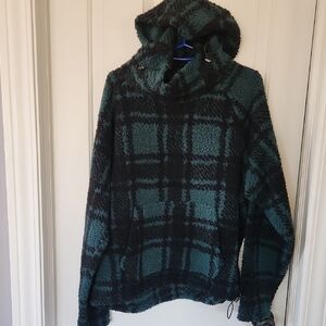 Victoria's Secret Pink Plaid Fleece Pullover